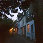 Cambridge Ghost Walks: Little St. Mary's Lane at night, Cambridge