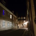 Cambridge Ghost Walks: Trinity Lane at night, Cambridge